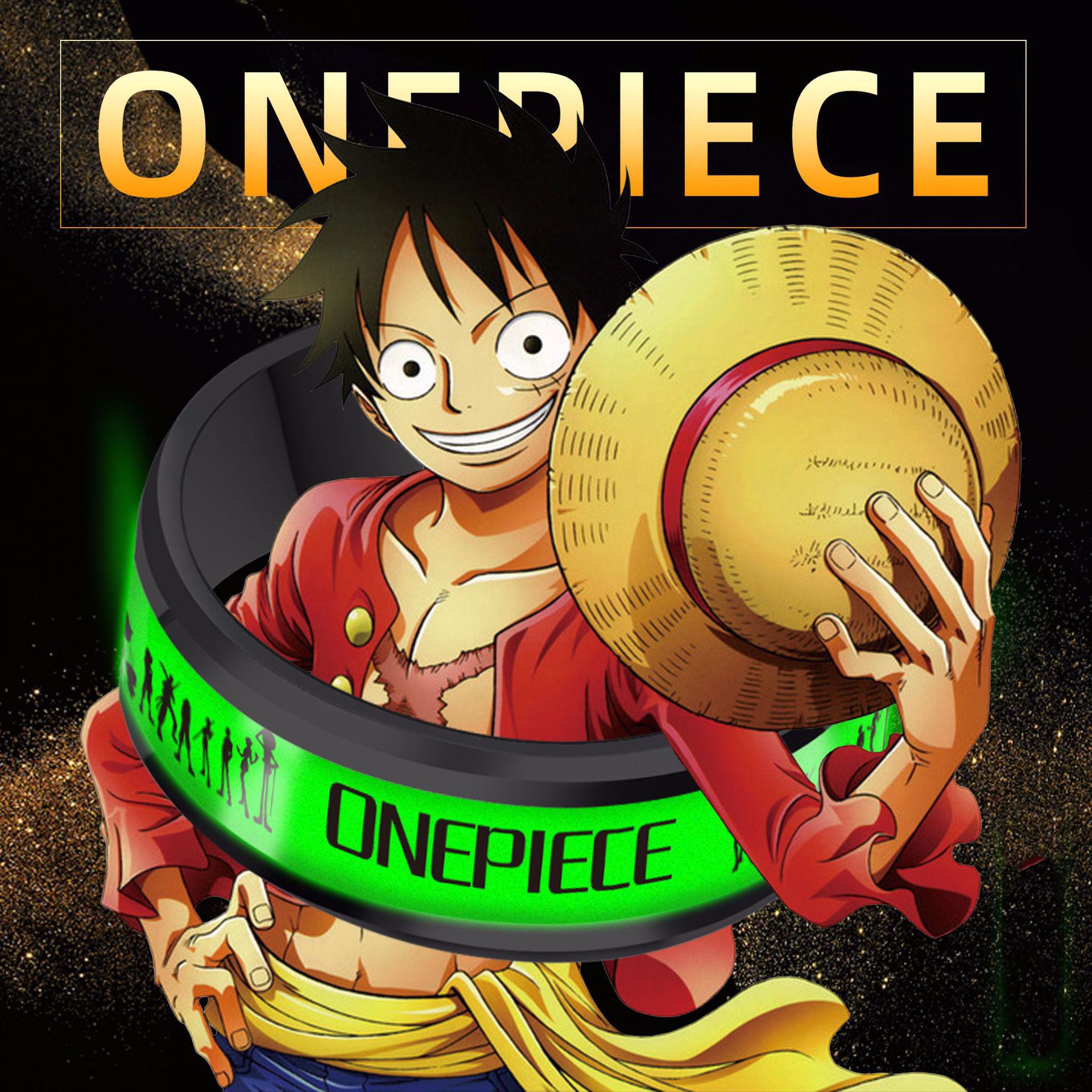 แหวนสแตนเลส สล กลายต วละคร ว นพ ช One Piece เร องแสงในท ม ด